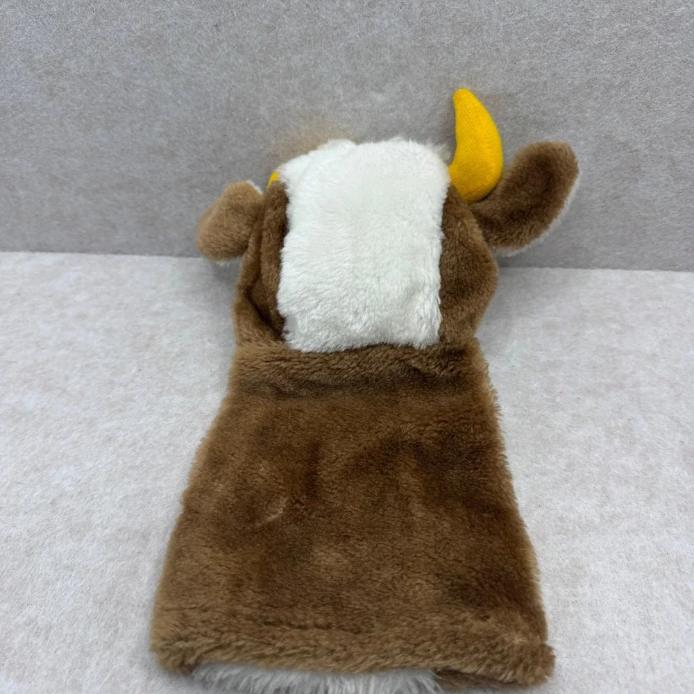 Vintage 1970s Russ Berrie Plush Hand Puppets Lot Allie Gator‎ Dog Cow Bunny 7pc